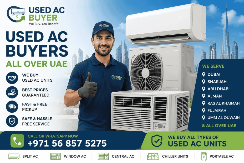used Gree AC buyer Sharjah